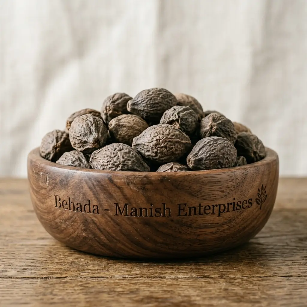 Premium wholesale Behada Bibhitaki Terminalia bellirica fruits Neemuch Manish Enterprises