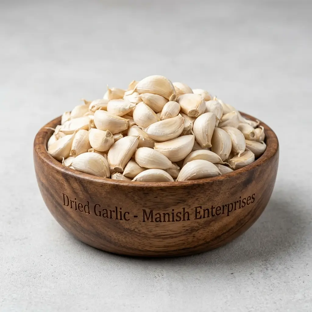Premium wholesale Garlic dried cloves and flakes Neemuch Manish Enterprises