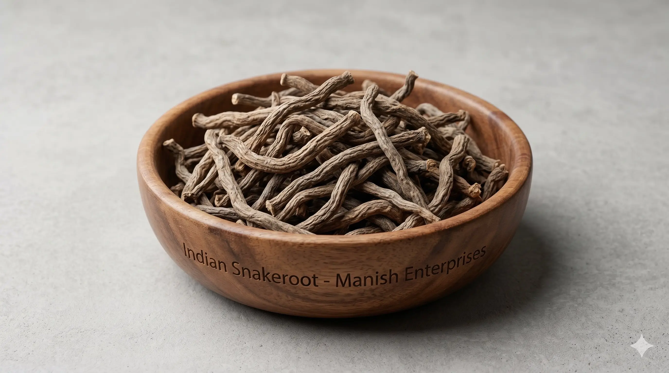 Premium wholesale Sarpagandha Rauvolfia serpentina roots Neemuch Manish Enterprises