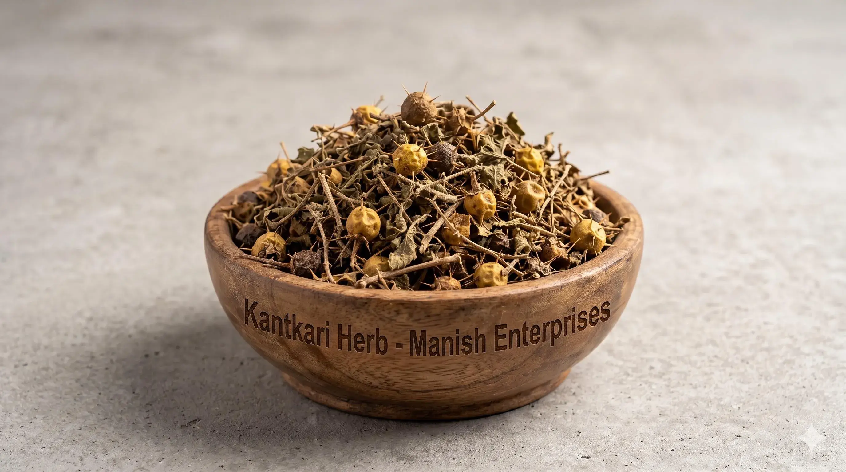 Premium wholesale Kantkari Solanum xanthocarpum dried plant Neemuch Manish Enterprises