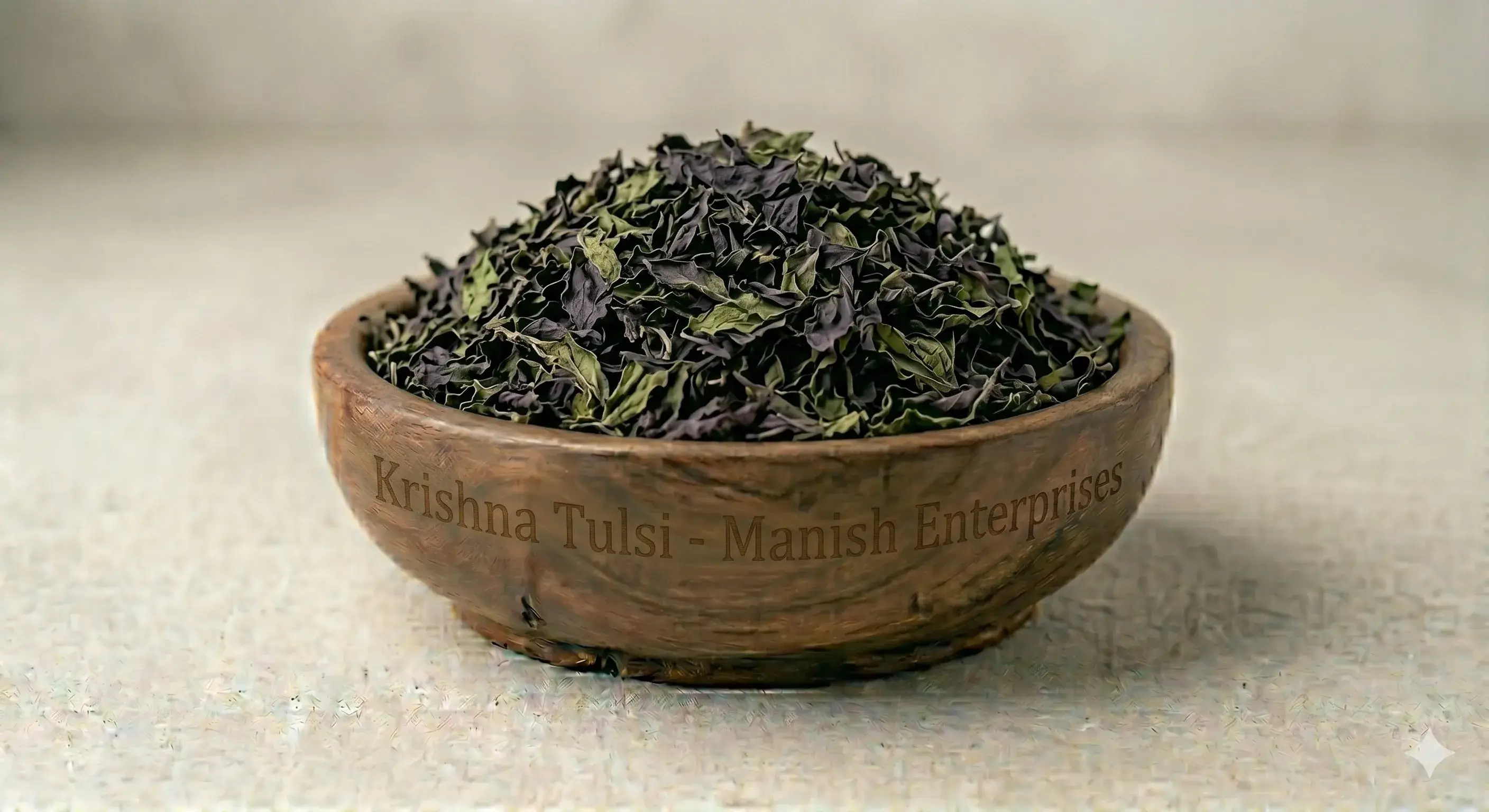 Premium wholesale Shyama Tulsi black holy basil leaves Neemuch Manish Enterprises