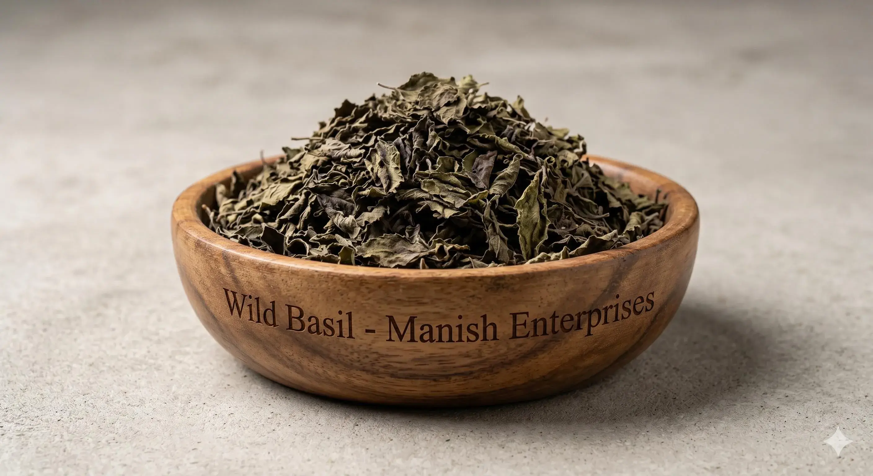 Premium wholesale Vana Tulsi dried leaves Ocimum gratissimum Neemuch Manish Enterprises