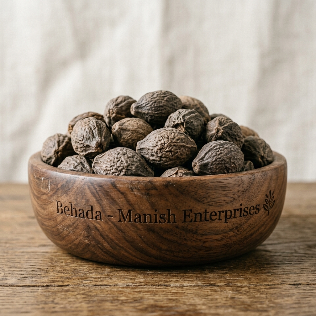 Premium wholesale Behada Bibhitaki Terminalia bellirica fruits Neemuch Manish Enterprises