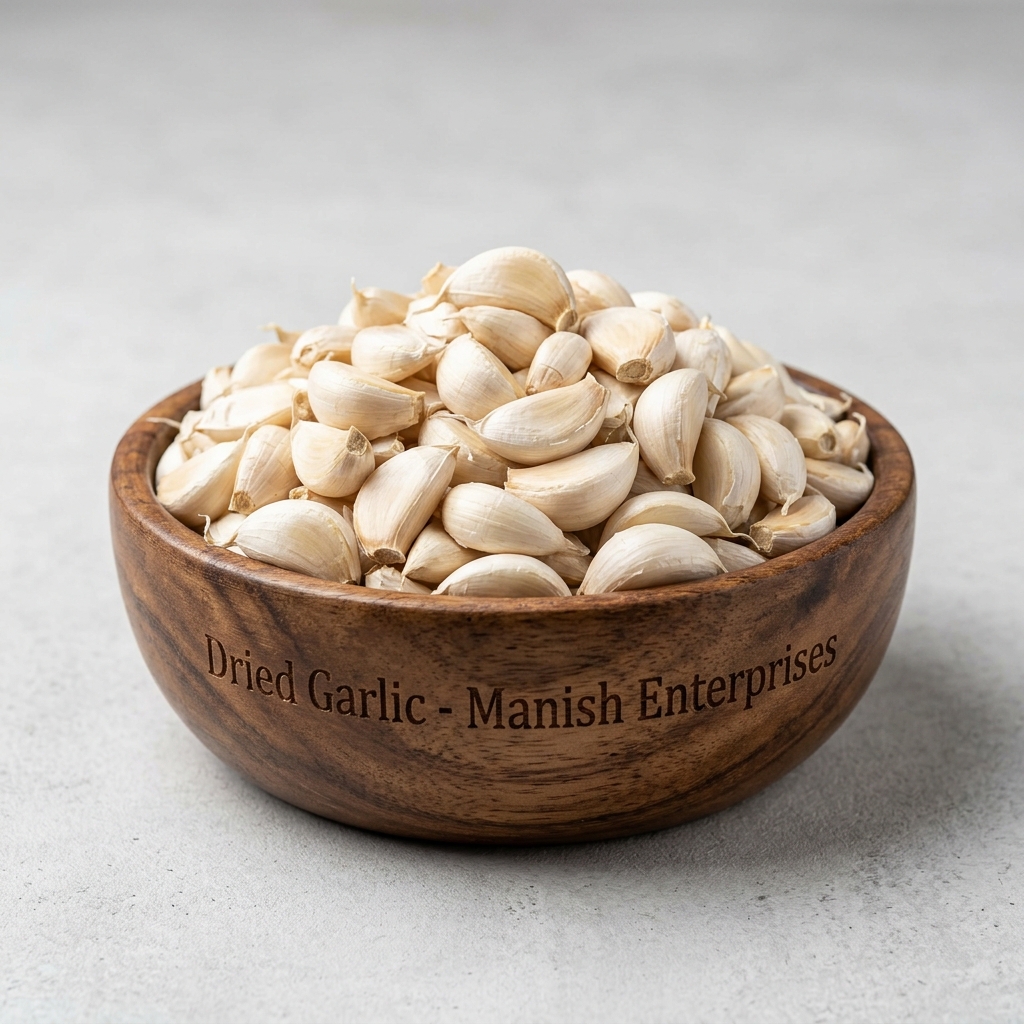 Premium wholesale Garlic dried cloves and flakes Neemuch Manish Enterprises